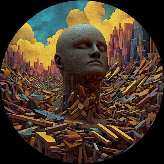 Adapt Meditating on Blocks artwork